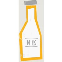 Photocircle Poster / Leinwandbild - Mid Century Milk Bottle