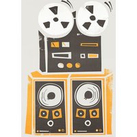 Photocircle Poster / Leinwandbild - Reel to Reel Player