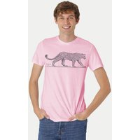 Peaces.bio - handbedruckte Biomode Bio Fit T-Shirt Leopard Herren
