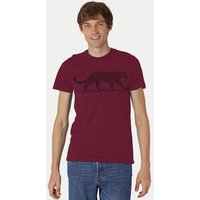 Peaces.bio - handbedruckte Biomode Bio Fit T-Shirt Leopard Herren