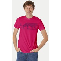 Peaces.bio - handbedruckte Biomode Bio Fit T-Shirt Leopard Herren