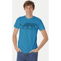 Peaces.bio - handbedruckte Biomode Bio Fit T-Shirt Leopard Herren