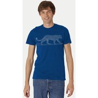 Peaces.bio - handbedruckte Biomode Bio Fit T-Shirt Leopard Herren