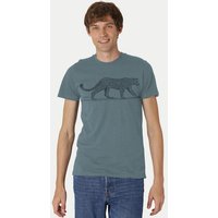 Peaces.bio - handbedruckte Biomode Bio Fit T-Shirt Leopard Herren