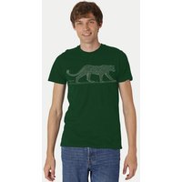 Peaces.bio - handbedruckte Biomode Bio Fit T-Shirt Leopard Herren