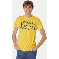 Peaces.bio - handbedruckte Biomode Fit T-Shirt Möwen Herren