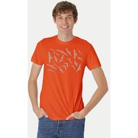 Peaces.bio - handbedruckte Biomode Fit T-Shirt Möwen Herren