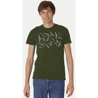 Peaces.bio - handbedruckte Biomode Fit T-Shirt Möwen Herren