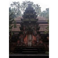 Photocircle Poster / Leinwandbild - Bali hindu tempels & palms