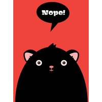 Photocircle Poster / Leinwandbild - Nope Bär – Illustration für Kinder