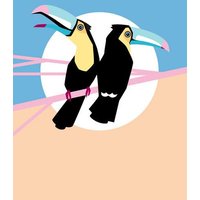 Photocircle Poster / Leinwandbild - Tropische Tukane