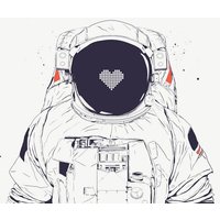 Photocircle Poster / Leinwandbild - Astronaut love