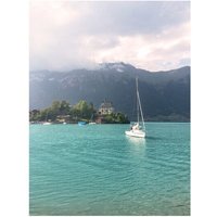 Photocircle Poster / Leinwandbild - Mantika Schweiz Iseltwald
