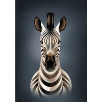Photocircle Poster / Leinwandbild - Zebra