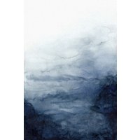 Photocircle Poster / Leinwandbild - Indigo Abstract Painting | No.2
