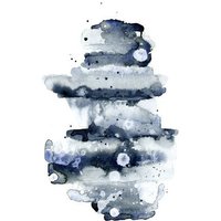 Photocircle Poster / Leinwandbild - Indigo Abstract No. 1
