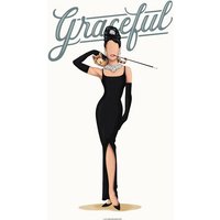 Photocircle Poster / Leinwandbild - Audrey Hepburn Graceful