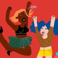 Photocircle Poster / Leinwandbild - Happy Dance