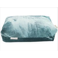 Ames sensibles Makura Kissen, Türkise/Petrol 33 x18x16cm