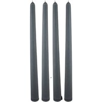 ReineNatur Stabkerzen aus Rapswachs– Leuchterkerzen - 4er Set - H: 24 cm, Ø 2 cm