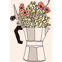 Photocircle Poster / Leinwandbild - Moka Blumen