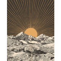 Photocircle Poster / Leinwandbild - Mountainscape 6