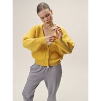 WOTE Damen Oversized Cardigan aus Merinowolle