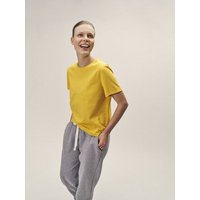 WOTE Damen Rundhals T-Shirt aus Bio-Baumwolle – Gelb