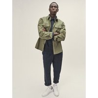 WOTE Herren Herringbone Utility Shirt aus 100 % Bio-Baumwolle