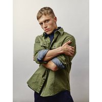 WOTE Herren Herringbone Utility Shirt aus 100 % Bio-Baumwolle