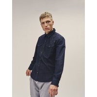 WOTE Herren Denim Western Shirt aus 100 % Bio-Baumwolle – Dark Indigo