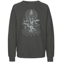 Peaces.bio - handbedruckte Biomode Bio Herren-Sweatshirt Ganesha