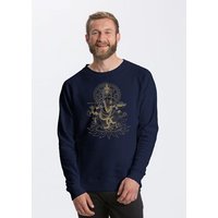 Peaces.bio - handbedruckte Biomode Bio Herren-Sweatshirt Ganesha