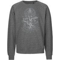 Peaces.bio - handbedruckte Biomode Bio Damen-Sweatshirt Loose Fit Ganesha