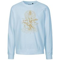 Peaces.bio - handbedruckte Biomode Bio Damen-Sweatshirt Loose Fit Ganesha
