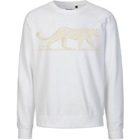 Peaces.bio - handbedruckte Biomode Bio Damen Sweatshirt Loose Fit Leopard