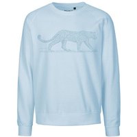 Peaces.bio - handbedruckte Biomode Bio Damen Sweatshirt Loose Fit Leopard