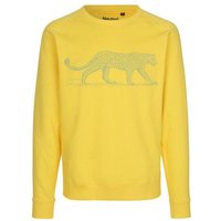 Peaces.bio - handbedruckte Biomode Bio Damen Sweatshirt Loose Fit Leopard