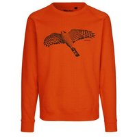 Peaces.bio - handbedruckte Biomode Bio Herren-Sweatshirt Sperber