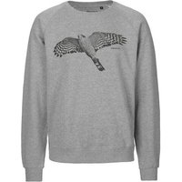 Peaces.bio - handbedruckte Biomode Bio Herren-Sweatshirt Sperber