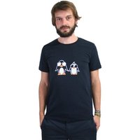 Spangeltangel T-Shirt "Pinguin", Bio-Baumwolle, bedruckt, Herren, Männer, Kurzarm, Siebdruck