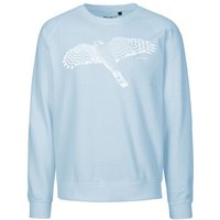 Peaces.bio - handbedruckte Biomode Bio Damen-Sweatshirt Loose Fit Sperber