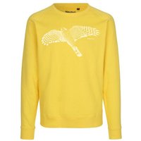 Peaces.bio - handbedruckte Biomode Bio Damen-Sweatshirt Loose Fit Sperber