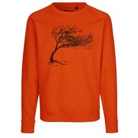 Peaces.bio - handbedruckte Biomode Bio Herren-Sweatshirt Windy Tree