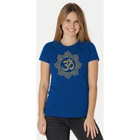Peaces.bio - handbedruckte Biomode Bio-Damen-T-Shirt "Classic Om"