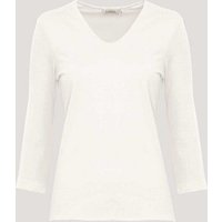LANA Organic V-Neck Shirt für Damen, 3/4 Arm - Modell Mara