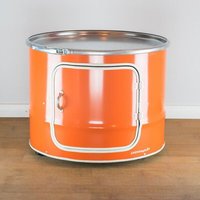 Lockengelöt Bob mit Tür - Couchtisch aus einem Hamburger Ölfass - verschiedene Farben Lockengelöt Bob mit Tür - Couchtisch aus einem Hamburger Ölfass - verschiedene Farben