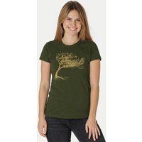 Peaces.bio - handbedruckte Biomode Bio-Damen-T-Shirt "Windy Tree"