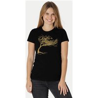 Peaces.bio - handbedruckte Biomode Bio-Damen-T-Shirt "Windy Tree"