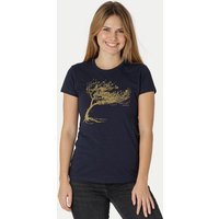 Peaces.bio - handbedruckte Biomode Bio-Damen-T-Shirt "Windy Tree"